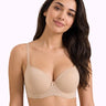 Polyamide Level-2 Padded Push-Up Maximiser Bonded Bra | 3/4th Coverage | Wire-free Comfort, No Marks, No Rashes PAL-IS-5107 (Skin)