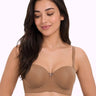 Cotton Lightly Padded Demi-Cup Bonded Bra | Medium Coverage | Wire-free Comfort (PAL-SB-1012) (Fawn)