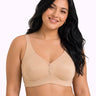 Cotton Non-Padded Plus-Size M-Frame Minimiser Bonded Bra (PAL-405)(Skin)
