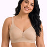 Cotton Padded Plus-Size M-Frame Minimiser Bonded Bra | Full Coverage Panels (PAL-408) (Skin)