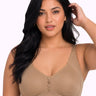 Cotton Non-Padded Plus-Size M-Frame Minimiser Bonded Bra (PAL-405)(Fawn)
