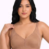Cotton Non-Padded Plus-Size M-Frame Minimiser Bonded Bra | Balanced Shape PAL-SB-303 (Fawn)