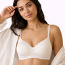 Cotton Padded Full Coverage Bonded T-Shirt Bra | No-Marks, No Rashes (PAL-1013)(White)