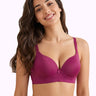 Cotton Level-3 Padded Push-Up Bonded Bra | 3/4th Coverage | Wire-free Seamless Comfort (PAL-SB-3510) (Wine)