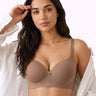 Cotton Level-2 Padded Push-Up Maximiser Bonded Bra | 3/4th Coverage | Wire-free Seamless Comfort (PAL-SB-7015) (Fawn)